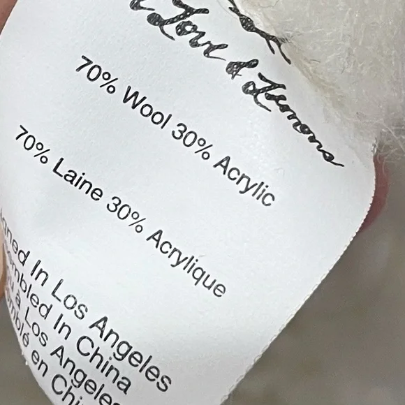 Rare For Love and Lemons 🍋 Off White Knitz Knit Oversized Sweater Size Small - Picture 9 of 10